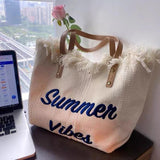 Large Capacity Canvas Tote Bag Women's Shoulder Armpit Bag
