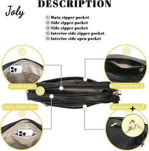 Leopard Adjustable Strap Crossbody Bag Vegan Leather Purse Zipped Handbag