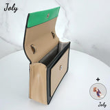 Women's Patchwork Flap Shoulder Bag Sling Bag