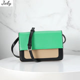 Women's Patchwork Flap Shoulder Bag Sling Bag