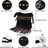 Tassel Shoulder Bag for Travel Shopping, Ladies Bags with Adjustable Strap