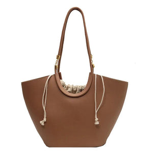 Y2k High Capacity Tote Handbags PU Leather Shoulder Bags for Women