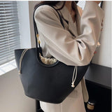 Y2k High Capacity Tote Handbags PU Leather Shoulder Bags for Women