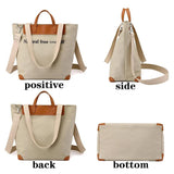 3D Canvas Bag Large Capacity Shoulder Bag Anti Theft Handbag