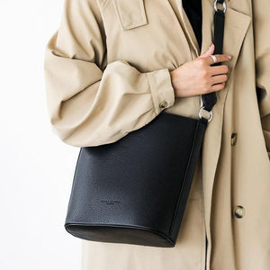 Leather Bucket Bag Women Shoulder Bag Crossbody Purse High Soft Handbag