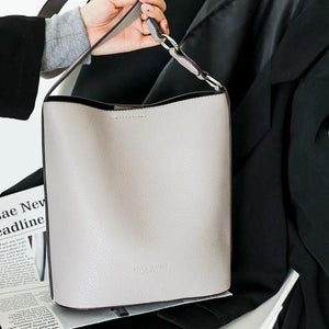 Leather Bucket Bag Women Shoulder Bag Crossbody Purse High Soft Handbag