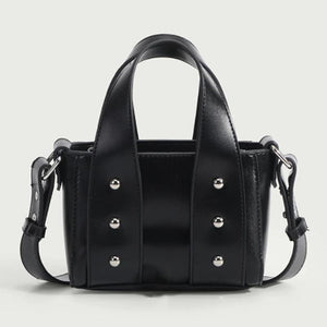 PU Leather Women Handbag High Women's Bag Rivet Mini Shoulder Messenger Bag