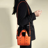 PU Leather Women Handbag High Women's Bag Rivet Mini Shoulder Messenger Bag
