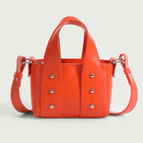 PU Leather Women Handbag High Women's Bag Rivet Mini Shoulder Messenger Bag