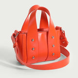 PU Leather Women Handbag High Women's Bag Rivet Mini Shoulder Messenger Bag