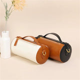 Oil Wax Leather Crossbody Purse Wide Strap Handbag for Women