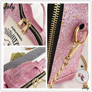 Women Sequin Crossbody Bag Fun Gasoline Handbag Shoulder Bag