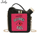 Women Sequin Crossbody Bag Fun Gasoline Handbag Shoulder Bag