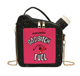 Women Sequin Crossbody Bag Fun Gasoline Handbag Shoulder Bag