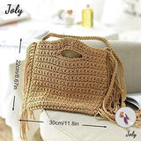 Straw Beach Bags Tassel Handbag Weave Grass Bag Summer Travel
