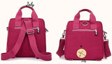 Canvas Shoulder Bag Backpack Nylon Messenger 3 in 1 Handbag
