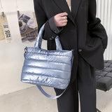 Space Cotton Shoulder Bag Large Capacity Tote Bag Pillow Bag