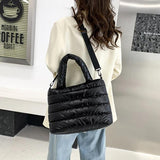 Space Cotton Shoulder Bag Large Capacity Tote Bag Pillow Bag