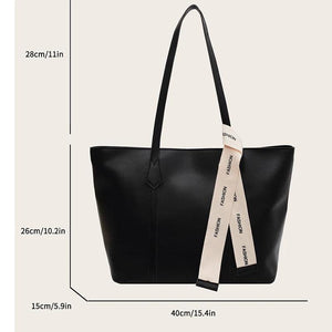 Large Capacity Women Shoulder Bag Pu Leather Tote Bag