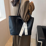 Large Capacity Women Shoulder Bag Pu Leather Tote Bag
