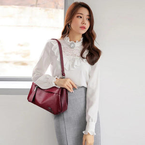 Women Leather Crossbody Bag Handbag Messenger Shoulder Bag