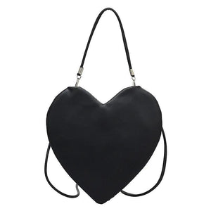 Heart Shaped Women's Shoulder Bag Soft Purses and Handbags