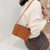 Geometric Box Small Crossbody Bag Shoulder Bag for Women