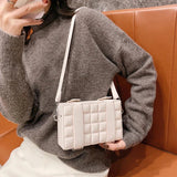 Geometric Box Small Crossbody Bag Shoulder Bag for Women