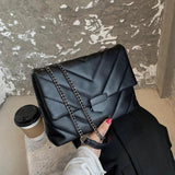 High-quality One-shoulder Messenger Bag with Chain Strap