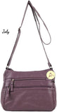 Vintage Leather Crossbody Bag Small Hobo Shoulder Bag Pockets Ladies Messenger