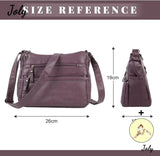 Vintage Soft Leather Crossbody Shoulder Bag for Women