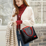 Large Capacity Women Handbags PU Leather Shoulder Bags for Women