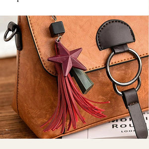 Petrichor Star Pendant Women Vintage Totes Messenger Shoulder Bag