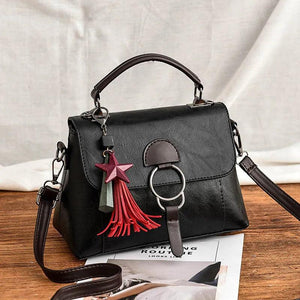 Petrichor Star Pendant Women Vintage Totes Messenger Shoulder Bag