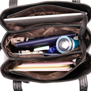 Vintage Large Capacity PU Leather Shoulder Bag for Women