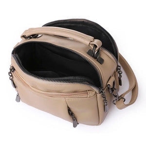 Women's Top-handle Messenger Bag PU Leather Classic Handbag