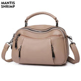 Women's Top-handle Messenger Bag PU Leather Classic Handbag