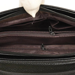 Women's PU Leather Handbag Double Shoulder Strap Single Shoulder Bag