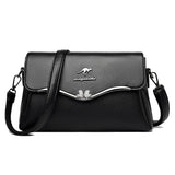 Women's PU Leather Handbag Double Shoulder Strap Single Shoulder Bag
