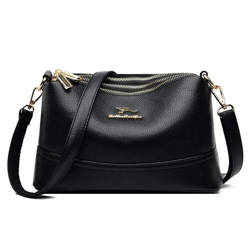 Women's Leather Crossbody Shoulder Handbag