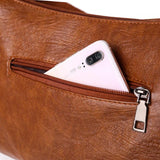 Women Pu Leather Handbags Large Messenger Bag Top-handle Totes