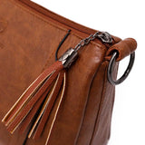 Women Pu Leather Handbags Large Messenger Bag Top-handle Totes