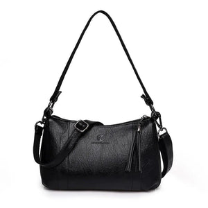 Women Pu Leather Handbags Large Messenger Bag Top-handle Totes