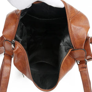 Pu Leather Shoulder Bag Women Casual Tote Ladies Bag High Capacity