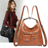 Pu Leather Shoulder Bag Women Casual Tote Ladies Bag High Capacity