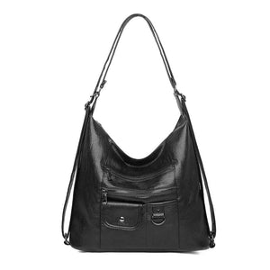 Pu Leather Shoulder Bag Women Casual Tote Ladies Bag High Capacity