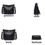 Retro PU Leather Ladies Tassel Handbag High Shoulder Strap Shoulder Bag