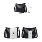Retro PU Leather Ladies Tassel Handbag High Shoulder Strap Shoulder Bag