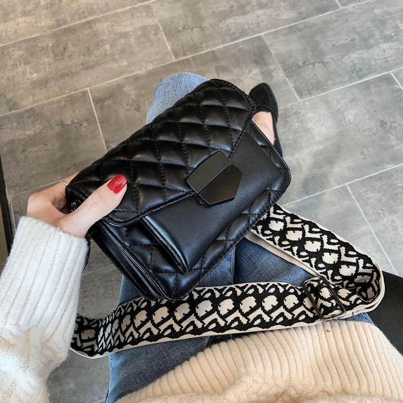 Casual Women Crossbody Bag PU Leather High Handbag Shoulder Bag