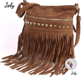 Large Tassel Shoulder Bag for Travel Shopping